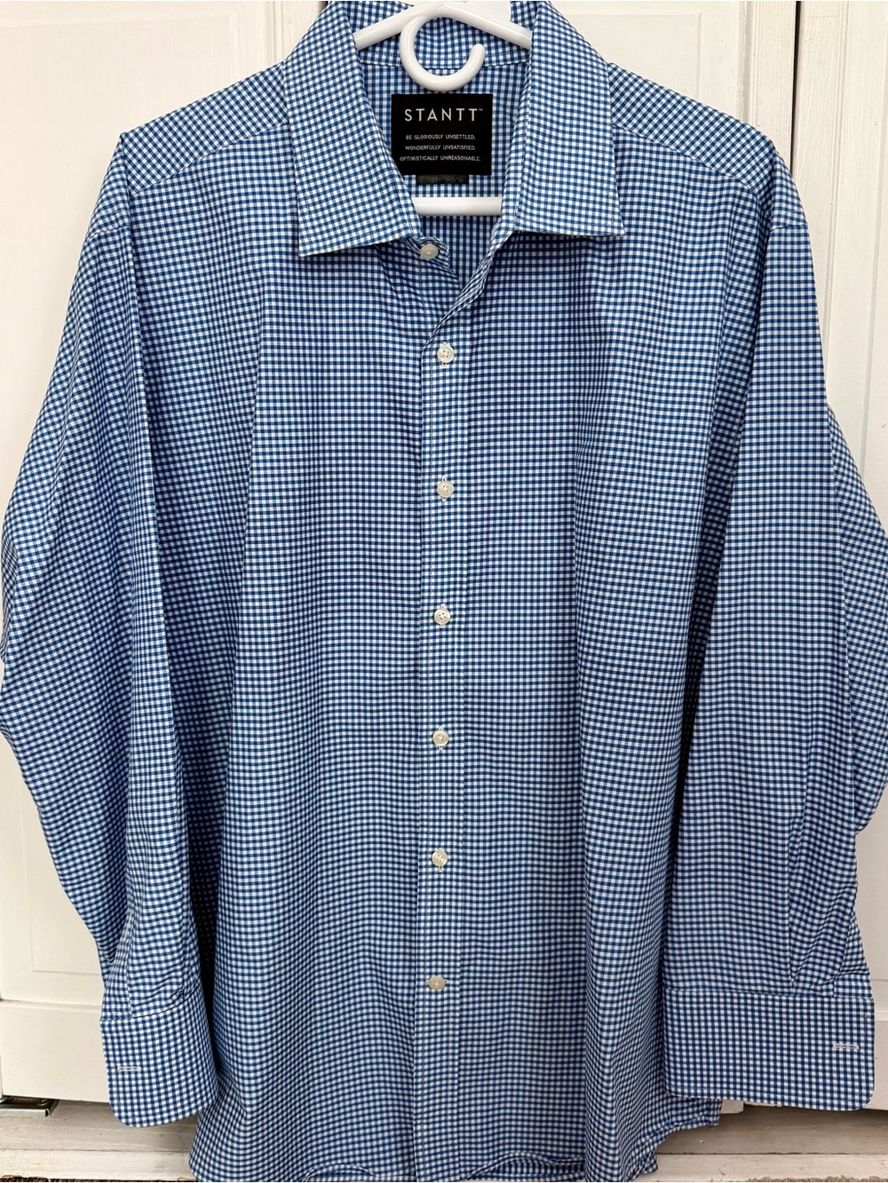 STANTT Men's Dress Shirt Renwick Plaid Check Long Sleeve Button Down